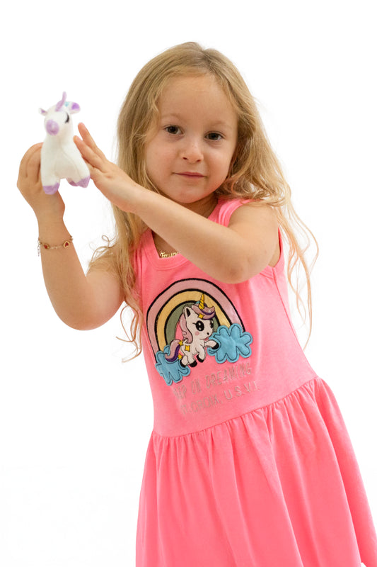 Unicorn Embroidered Dress