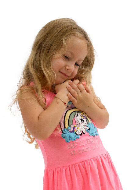 Unicorn Embroidered Dress